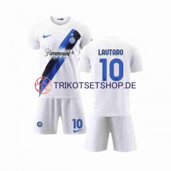 Inter Mailand Lautaro Martinez 10 2023-2024 Kinder Trikotset Auswärts Kurzarm