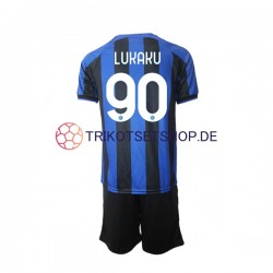 Inter Mailand Romelu Lukaku 90 2022-2023 Kinder Trikotset Heim Kurzarm