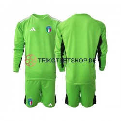 Italien 2023 Torwart Kinder Trikotset Heim Langarm