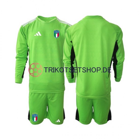 Italien 2023 Torwart Kinder Trikotset Heim Langarm