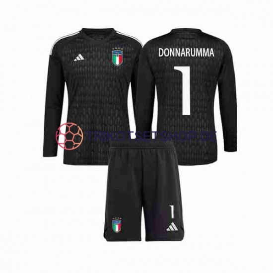 Italien Donnarumma 1 2023 Torwart Kinder Trikotset Auswärts Langarm