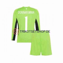 Italien Donnarumma 1 2023 Torwart Kinder Trikotset Heim Langarm