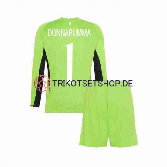 Italien Donnarumma 1 2023 Torwart Kinder Trikotset Heim Langarm