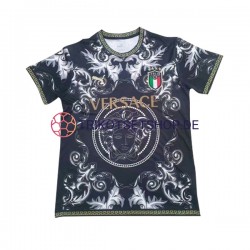 Italien Versace 2023-2024 Herren Trikot Kurzarm Schwarz
