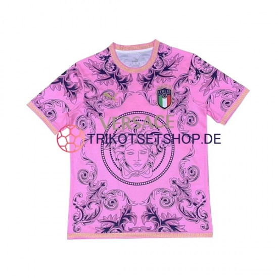 Italien Versace 2023-2024 Herren Trikot Kurzarm Pink
