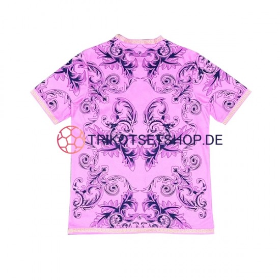 Italien Versace 2023-2024 Herren Trikot Kurzarm Pink
