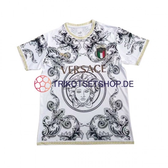 Italien Versace 2023-2024 Herren Trikot Kurzarm Weiß