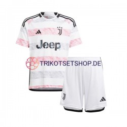 Juventus Turin 2023-2024 Kinder Trikotset Auswärts Kurzarm