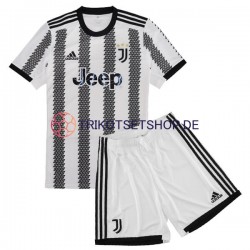 Juventus Turin 2022-2023 Kinder Trikotset Heim Kurzarm