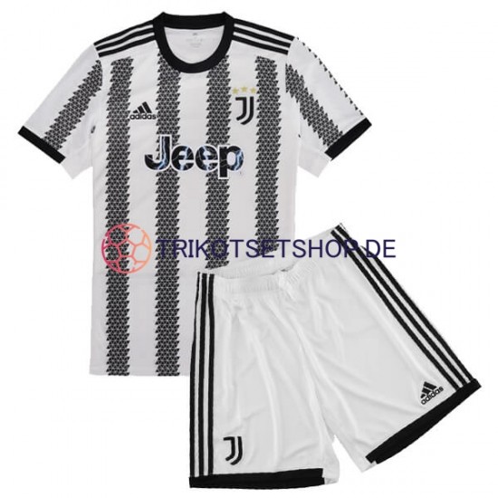 Juventus Turin 2022-2023 Kinder Trikotset Heim Kurzarm