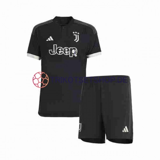 Juventus Turin 2023-2024 Kinder Trikotset Ausweich Kurzarm