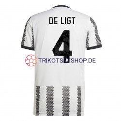 Juventus Turin De Ligt 4 2022-2023 Herren Trikot Heim Kurzarm