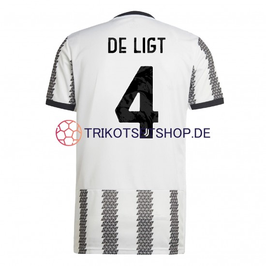 Juventus Turin De Ligt 4 2022-2023 Herren Trikot Heim Kurzarm
