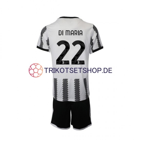 Juventus Turin Di Maria 22 2022-2023 Kinder Trikotset Heim Kurzarm