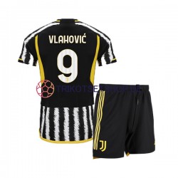 USA Juventus Turin Dn Vlahovic 9 2023-2024 Kinder Trikotset Heim Kurzarm