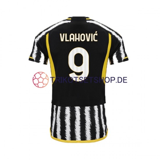 USA Juventus Turin Dn Vlahovic 9 2023-2024 Herren Trikot Heim Kurzarm