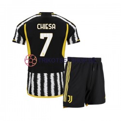 Juventus Turin Federico Chiesa 7 2023-2024 Kinder Trikotset Heim Kurzarm