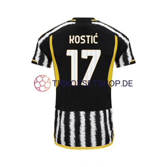 Juventus Turin Filip Kostic 17 2023-2024 Herren Trikot Heim Kurzarm