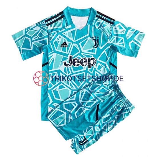 Juventus Turin 2022-2023 Torwart Kinder Trikotset Heim Kurzarm
