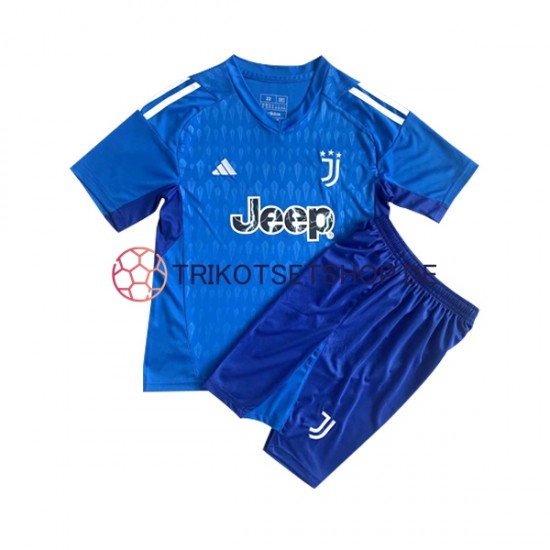 Juventus Turin 2023-2024 Torwart Kinder Trikotset Heim Kurzarm