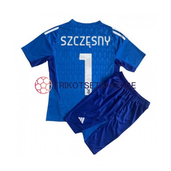 Juventus Turin Wojciech Szczesny 1 2023-2024 Torwart Kinder Trikotset Heim Kurzarm