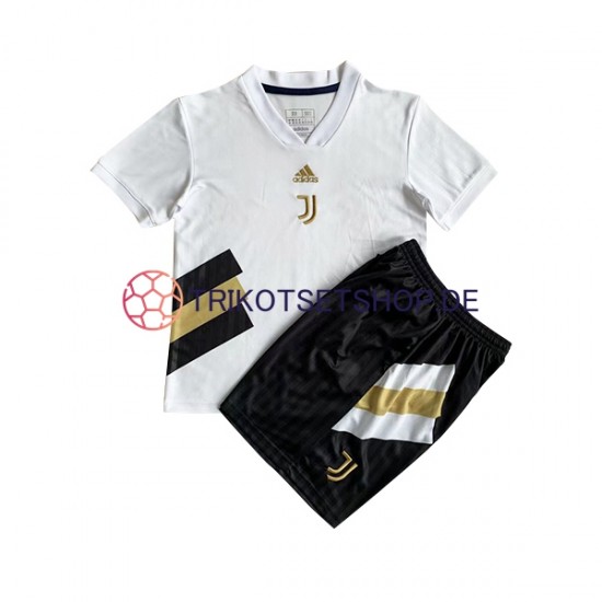 Juventus Turin Icon Retro 2022-2023 Kinder Trikotset Heim Kurzarm