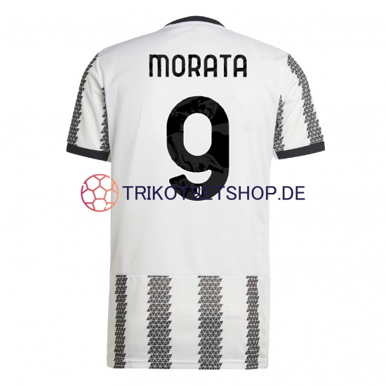 Juventus Turin Morata 9 2022-2023 Herren Trikot Heim Kurzarm