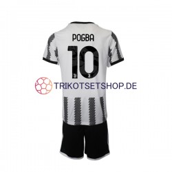 Juventus Turin Pogba 10 2022-2023 Kinder Trikotset Heim Kurzarm