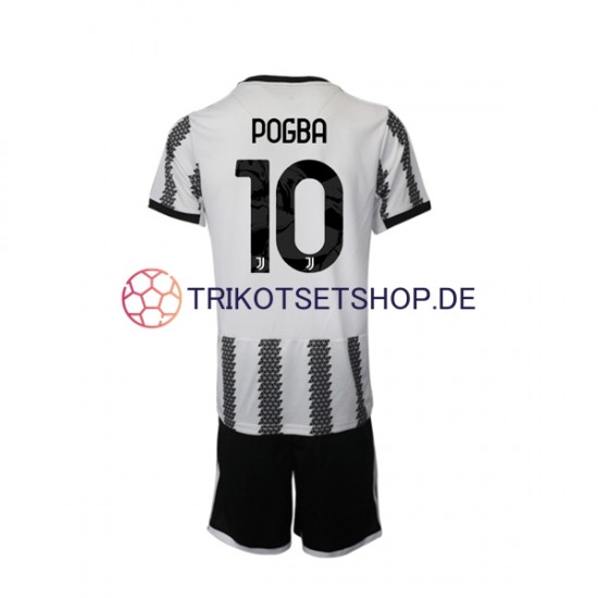 Juventus Turin Pogba 10 2022-2023 Kinder Trikotset Heim Kurzarm
