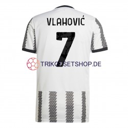 Juventus Turin Vlahovic 7 2022-2023 Herren Trikot Heim Kurzarm
