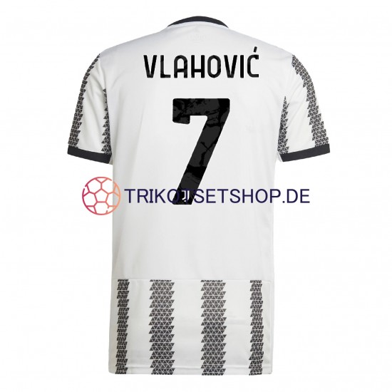 Juventus Turin Vlahovic 7 2022-2023 Herren Trikot Heim Kurzarm