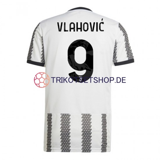 Juventus Turin Vlahovic 9 2022-2023 Herren Trikot Heim Kurzarm