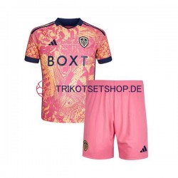 Leeds United 2023-2024 Kinder Trikotset Ausweich Kurzarm