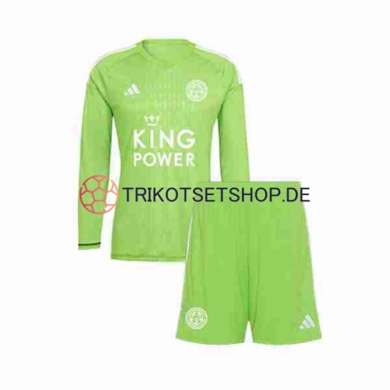 Leicester City 2023-2024 Torwart Kinder Trikotset Auswärts Langarm