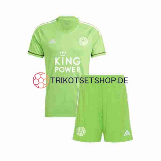 Leicester City 2023-2024 Torwart Kinder Trikotset Auswärts Kurzarm