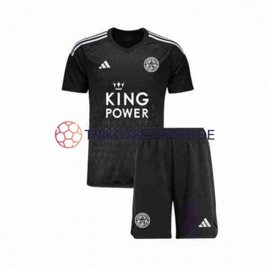 Leicester City 2023-2024 Torwart Kinder Trikotset Ausweich Kurzarm