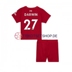 Liverpool Darwin Nunez 27 2022-2023 Kinder Trikotset Heim Kurzarm