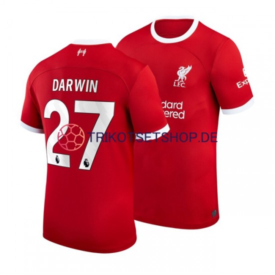 Liverpool Darwin Nunez 27 2023-2024 Herren Trikot Heim Kurzarm