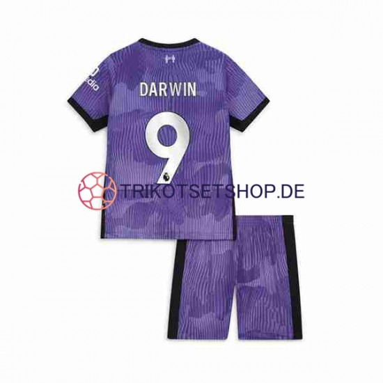 Liverpool Darwin Nunez 9 2023-2024 Kinder Trikotset Ausweich Kurzarm