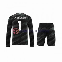 Liverpool A.Becker 1 2023-2024 Torwart Kinder Trikotset Auswärts Langarm