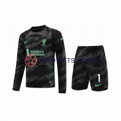 Liverpool A.Becker 1 2023-2024 Torwart Kinder Trikotset Auswärts Langarm