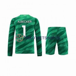 Liverpool A.Becker 1 2023-2024 Torwart Kinder Trikotset Heim Langarm