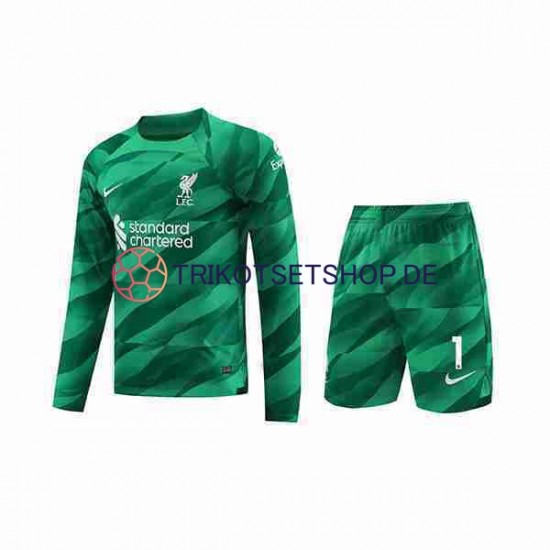 Liverpool A.Becker 1 2023-2024 Torwart Kinder Trikotset Heim Langarm