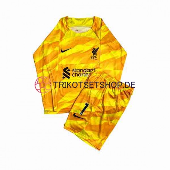 Liverpool A.Becker 1 2023-2024 Torwart Kinder Trikotset Ausweich Langarm
