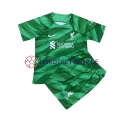 Liverpool 2023-2024 Torwart Kinder Trikotset Heim Kurzarm