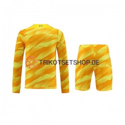 Liverpool 2023-2024 Torwart Kinder Trikotset Ausweich Langarm