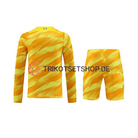 Liverpool 2023-2024 Torwart Kinder Trikotset Ausweich Langarm