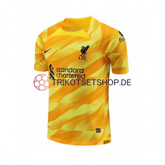 Liverpool 2023-2024 Torwart Herren Trikot Ausweich Kurzarm