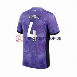 Liverpool Virgil van Dijk 4 2023-2024 Herren Trikot Ausweich Kurzarm