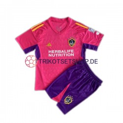 LA Galaxy 2023-2024 Torwart Kinder Trikotset Kurzarm Pink